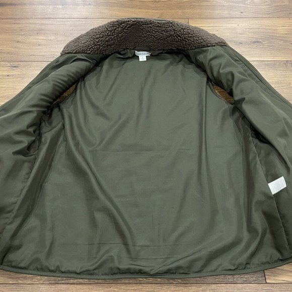 Sundance Catalog Vest Womens Small‎ Brown Sherpa Jacket Zip Pockets Bohemian - Picture 5 of 11